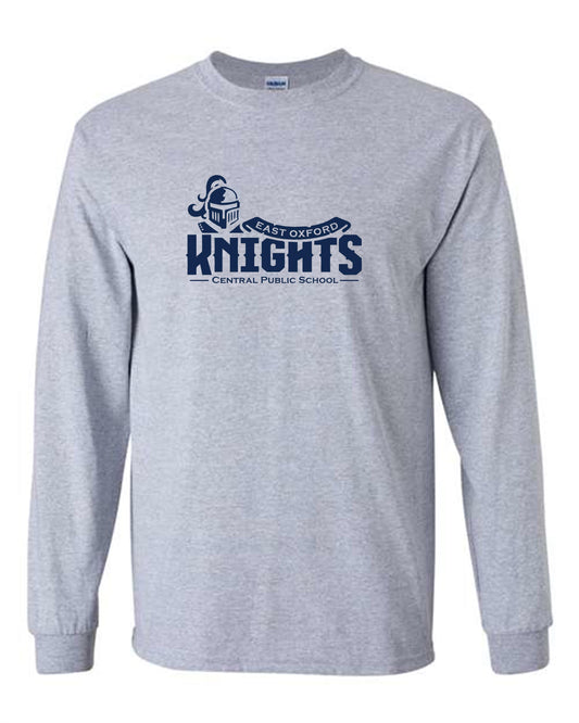 East Oxford Knights Public School Long Sleeve Adult T-shirt