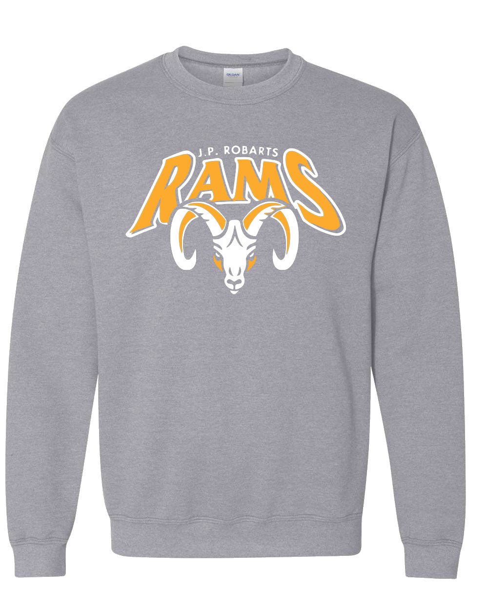JP Robarts Rams Adult Fleece Crew Neck Sweatshirt