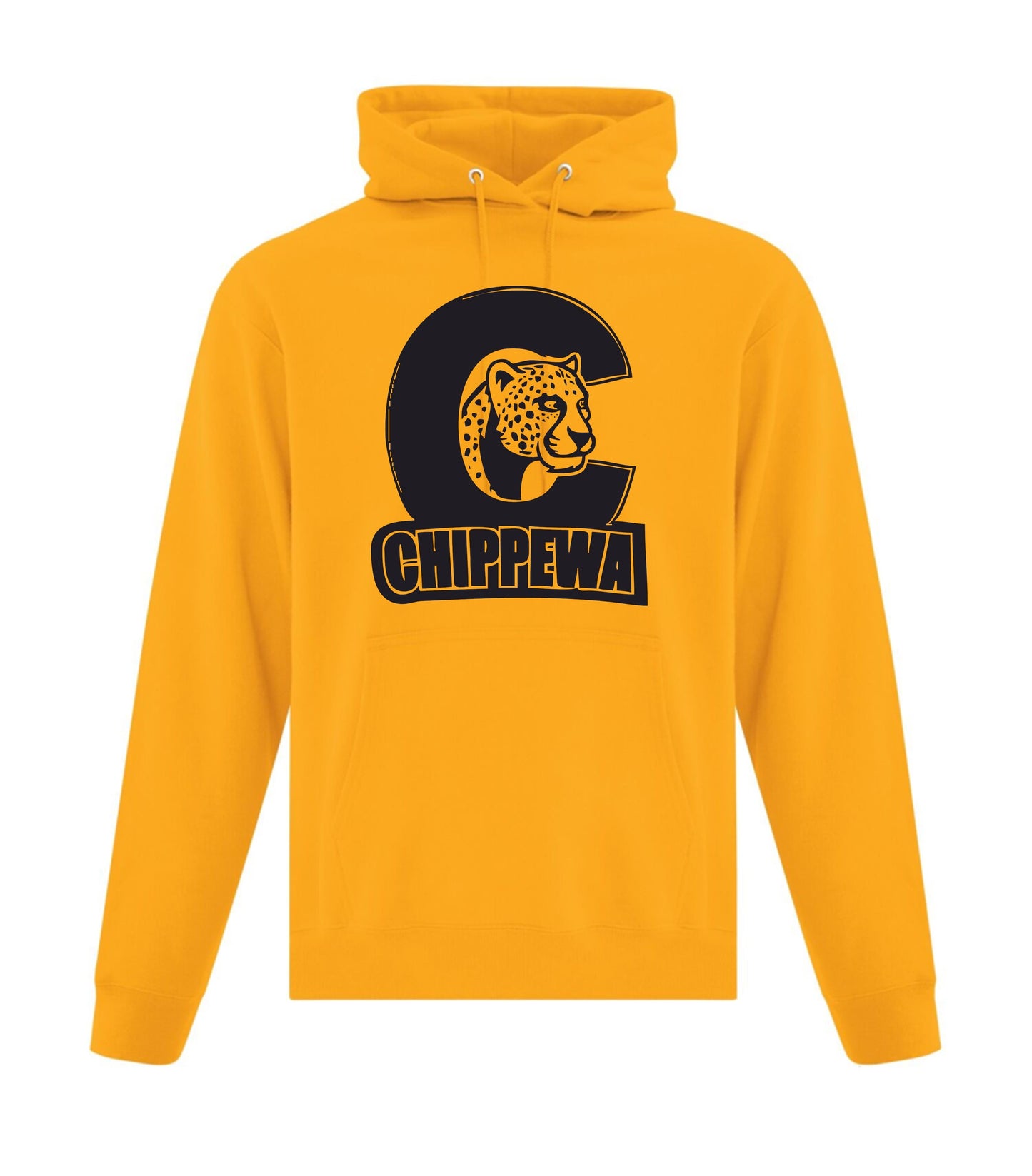 Chippewa Public School Youth Fleece Hoodie Mono colour logo