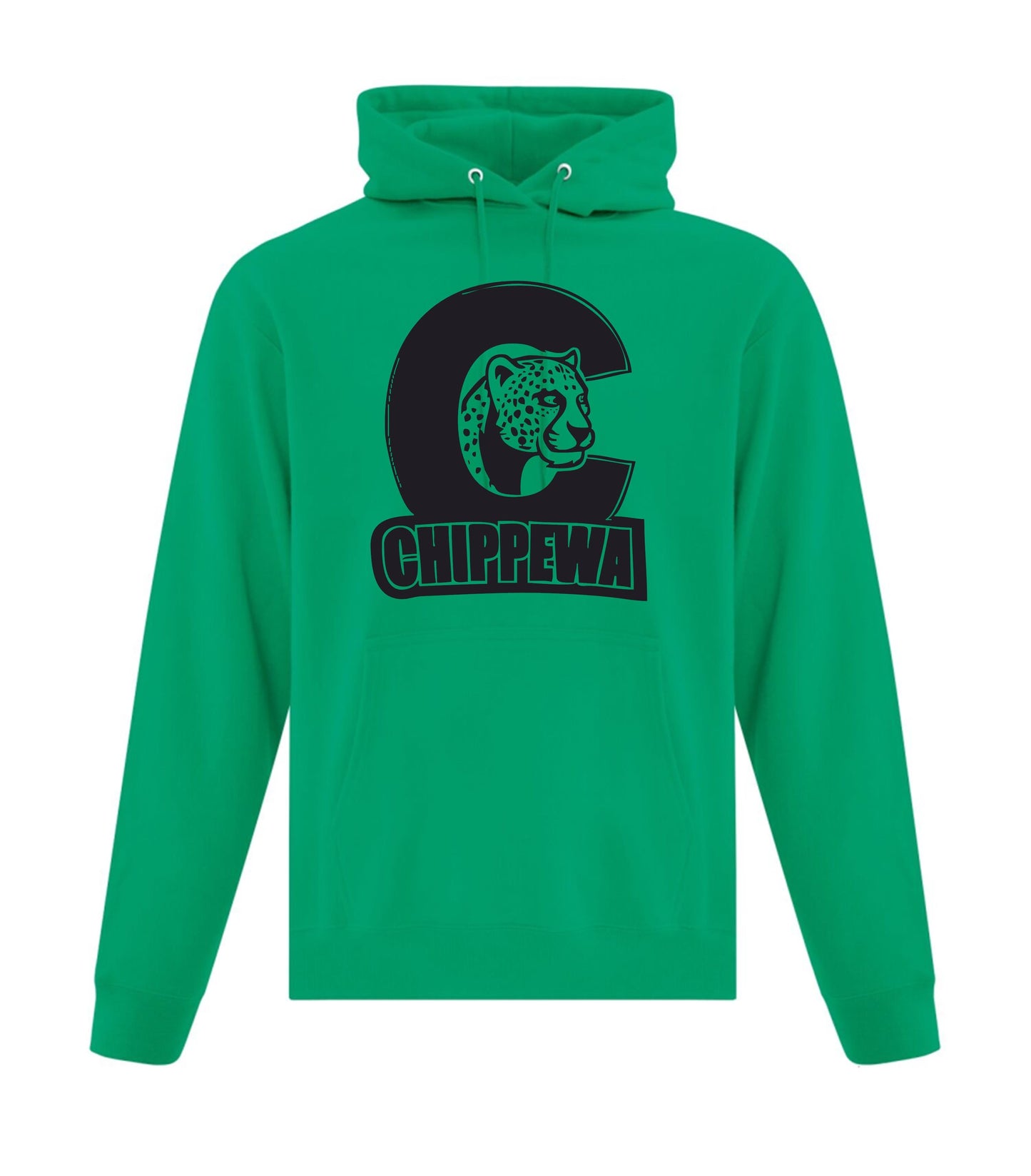 Chippewa Public School Youth Fleece Hoodie Mono colour logo