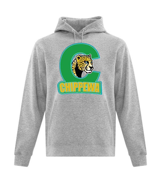 Chippewa Public School Adult Fleece Hoodie C Logo