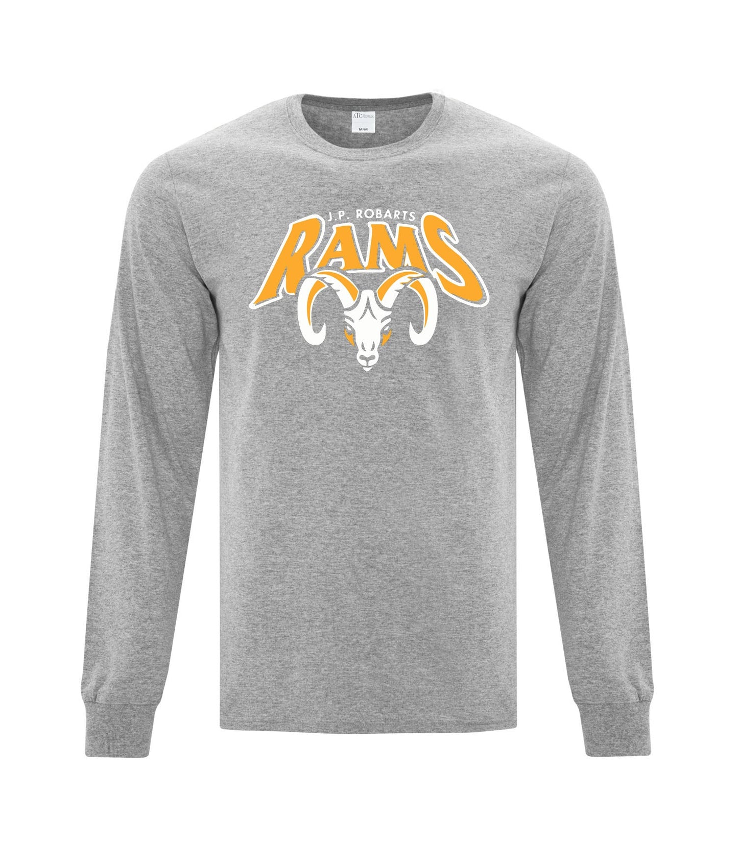 JP Robarts Rams Youth Long Sleeve Cotton Spirit Wear T-Shirt