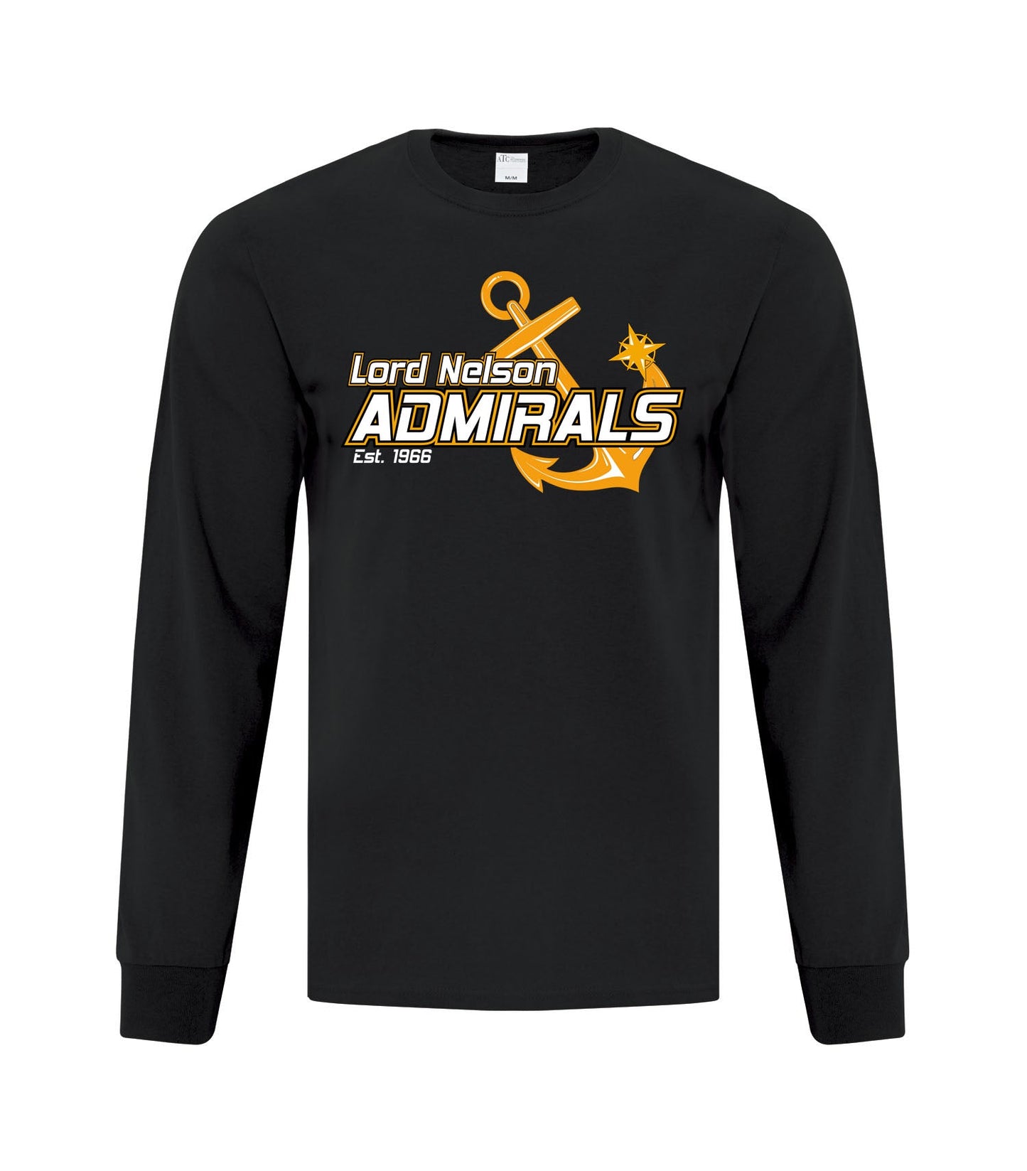 Lord Nelson Admirals Youth Long Sleeve Cotton Spirit Wear T-Shirt